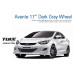 tuix 17 dark gray alloy wheels set hyundai elantra 2010-15